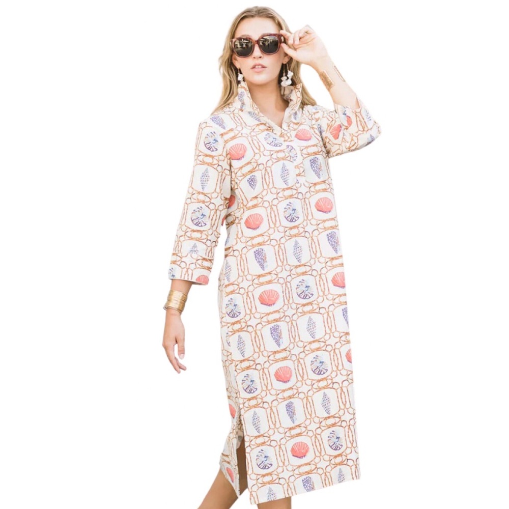 Holly Shae Design Seashell Printed Midi Dress